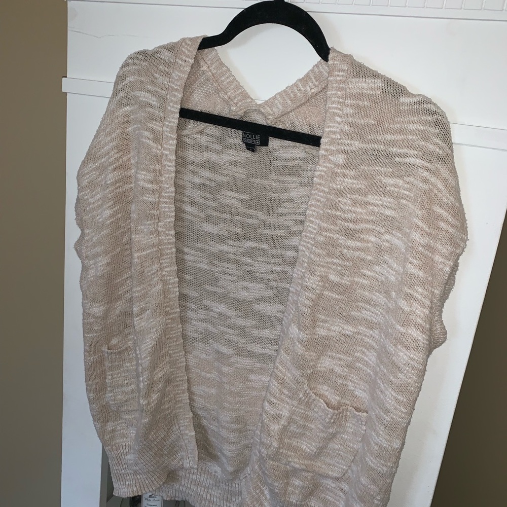 Cream Short sleeved cardigan - Picture 2 of 3